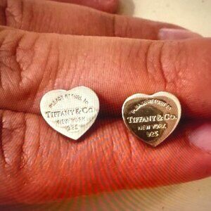 Tiffany & Co. Silver Heart Earrings